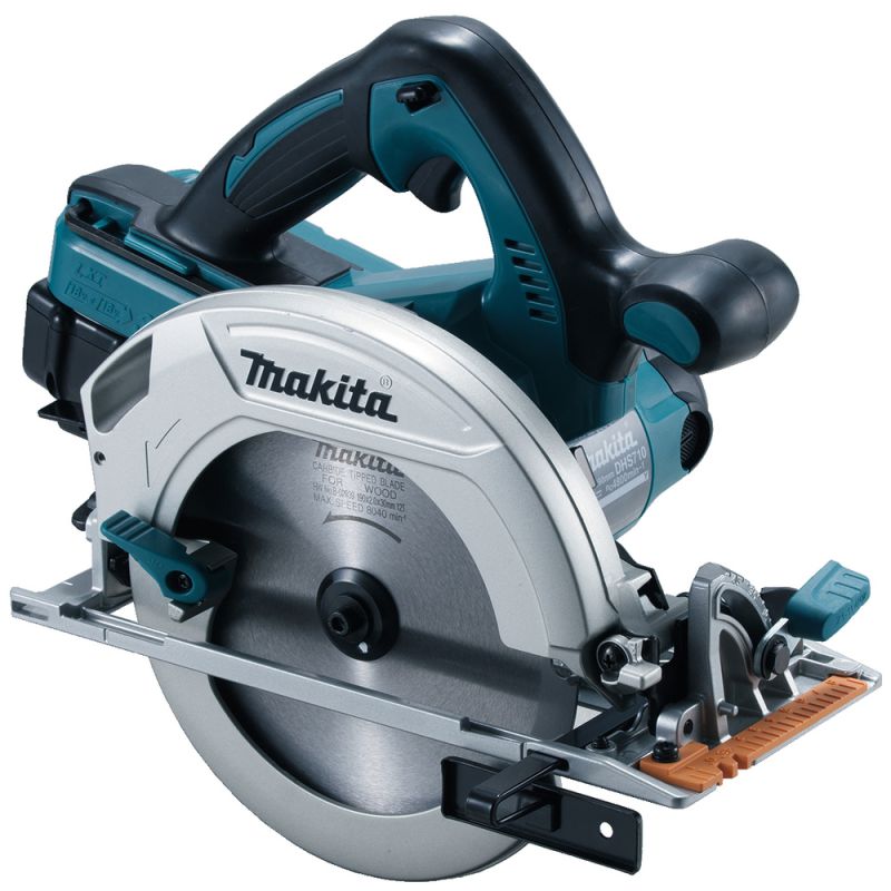 Makita DHS710ZJ Twin 18v LXT 190mm Circular Saw Body Only In Makpac Carry Case Main Image