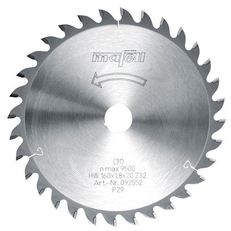 MAFELL TCT sawblade 160 x 20 x 1.2/1.8mm (32z) Main Image