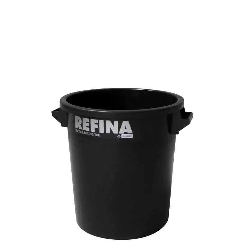 REFINA X-2 35l Plastic Mixing Tub Black (With Side Handles) 321040